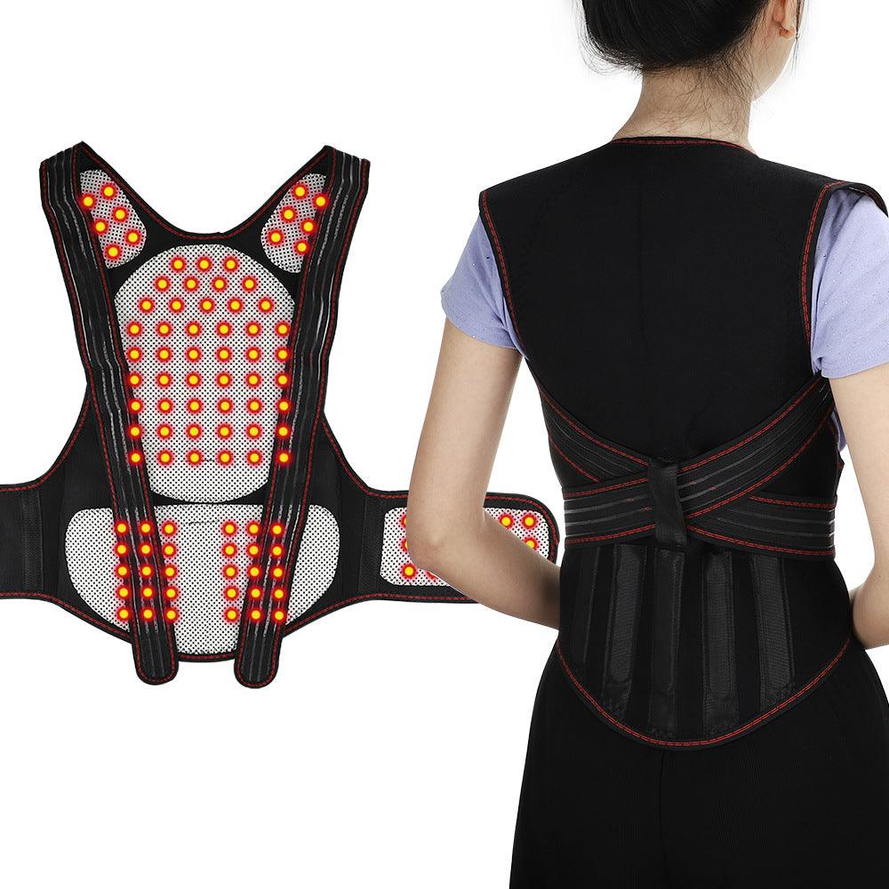 Self-Heating Shoulder Shirt Waistcoat Support Belt Shoulder Warm Shirt Magnetic Therapy Vest Back Protection Shirt - VitaGlow Beauty Co.