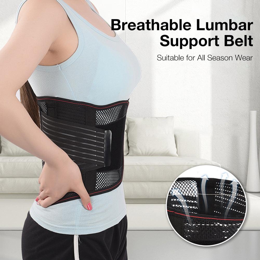 Summer Waist Support Breathable Waist Belt Lumbar Muscle Strain Lumbar Protrusion Fixed Light Belt - VitaGlow Beauty Co.