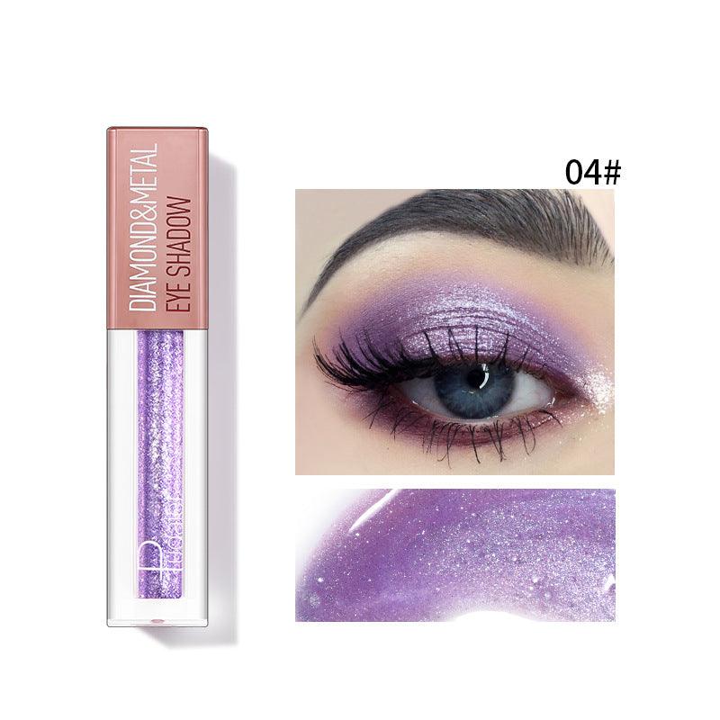 Pudaier Star Diamond Yaojin Liquid Eye Shadow Lying Silkworm Brightens Polarized Mermaid Ji Metal Eye Shadow Liquid - VitaGlow Beauty Co.