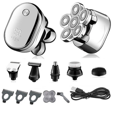 6-in-1 Rechargeable Electric Shaver Kit for Men - VitaGlow Beauty Co.