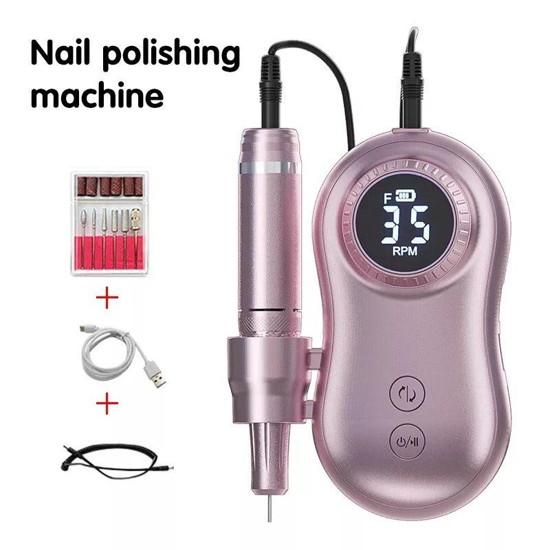 Portable Electric Nail Drill Manicure Machine Nail Pedicure Tools PM Electric Nail Drill - VitaGlow Beauty Co.