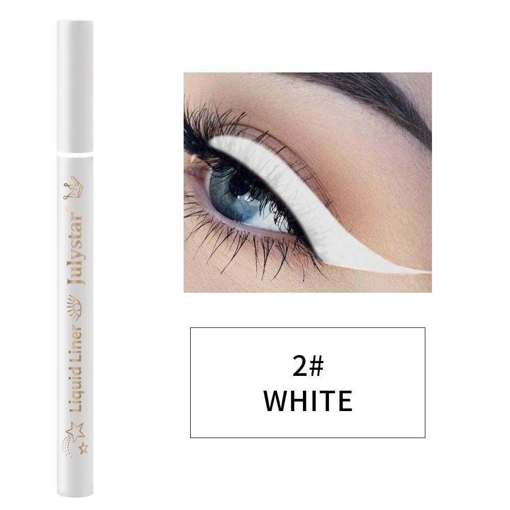 Soft Tip Color Eyeliner Waterproof Durable Liquid Eyeliner White Eyeliner Pencil Very Fine Liquid Eyeliner Pen - VitaGlow Beauty Co.