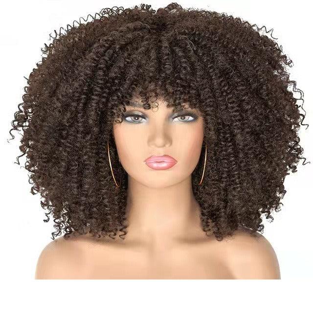 Glamorous Small Curly Hair Explosion Head Wig Set - VitaGlow Beauty Co.