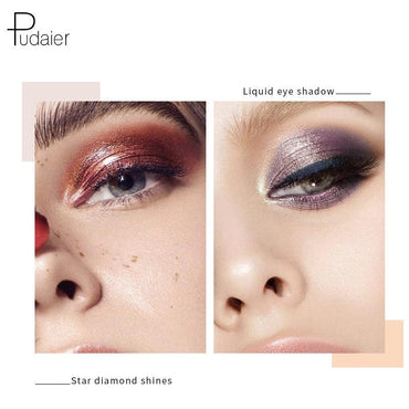 Pudaier Star Diamond Yaojin Liquid Eye Shadow Lying Silkworm Brightens Polarized Mermaid Ji Metal Eye Shadow Liquid - VitaGlow Beauty Co.