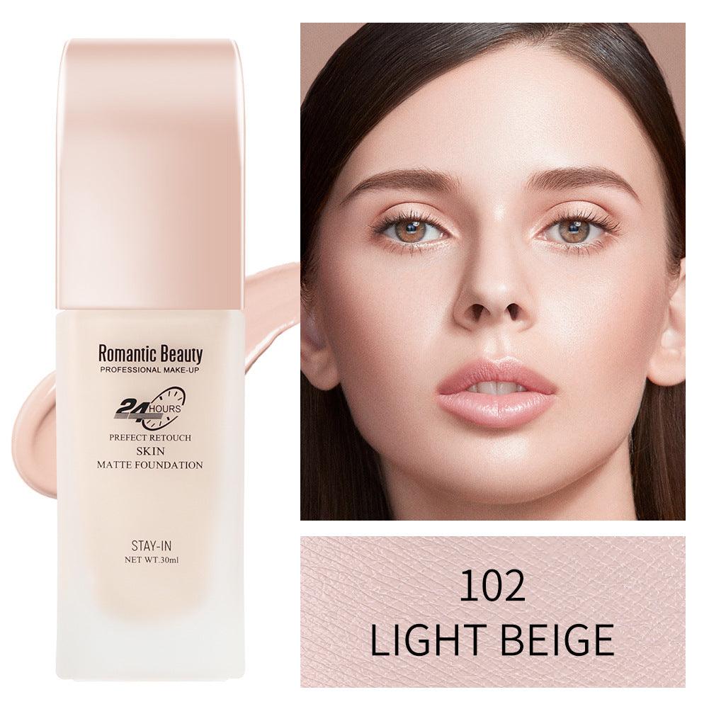 Romantic Beauty 30ml Long-Lasting Oil Control Non-Removal Foundation Concealer And Moisturizer Makeup Foundation - VitaGlow Beauty Co.