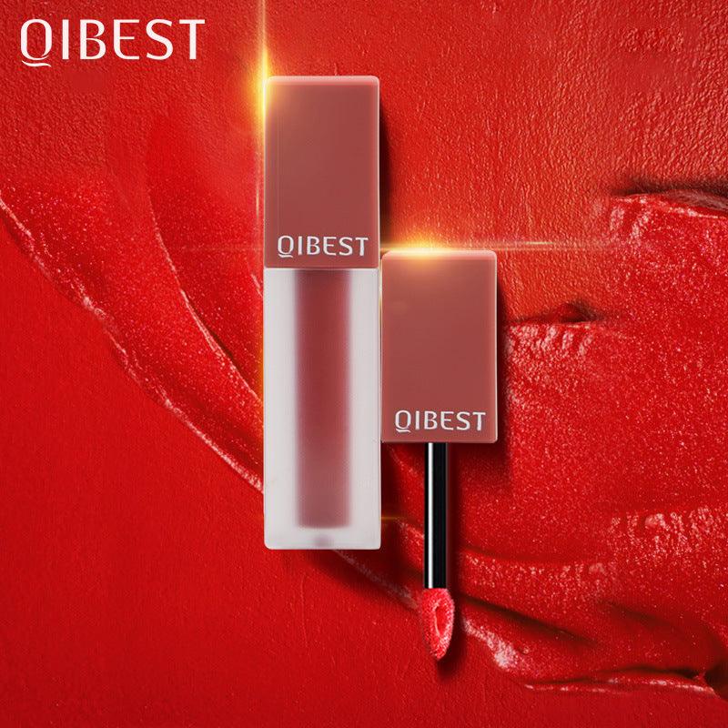 QIBEST Matte Velvet Matte Lip Gloss Lip Gloss Matte Creamy Lasting Liquid Lipstick - VitaGlow Beauty Co.