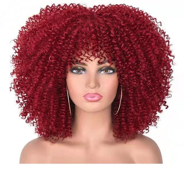 Glamorous Small Curly Hair Explosion Head Wig Set - VitaGlow Beauty Co.