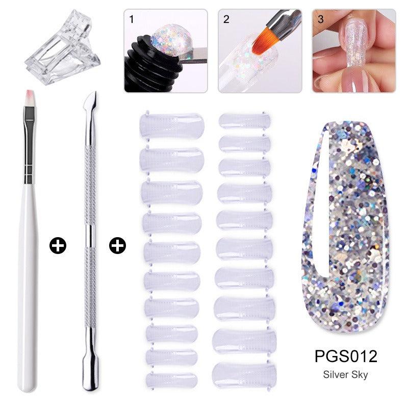 Nail Enhancement Crystal Extension Gel Tool Set Fast Extension Crystal Model Gel Uv Phototherapy Gel - VitaGlow Beauty Co.