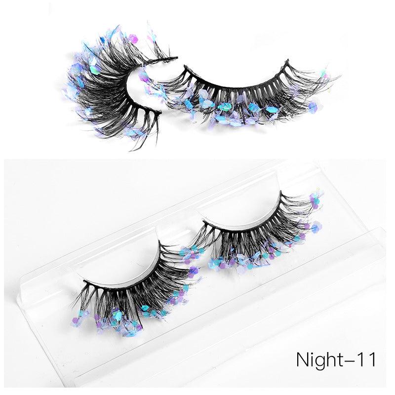 New Color Noctilucent Fried False Eyelashes Multi Layer Thick Cross Mink Like Eyelashes 8D FLUFFY - VitaGlow Beauty Co.