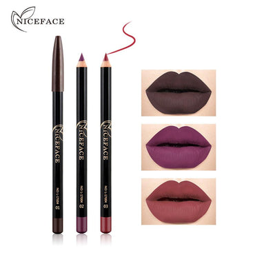 NICEFACE Nude Color Modified Lip Liner 12 Color Waterproof Lip Liner Nude Color Lip Pencil - VitaGlow Beauty Co.