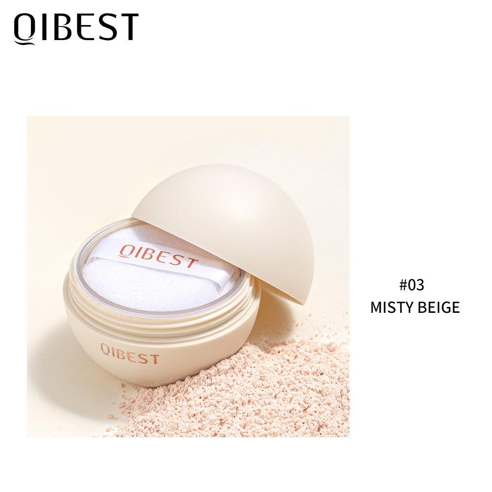 QIBEST Matte Setting Loose Powder Waterproof Natural Concealer Setting Powder Lightweight and Delicate Repairing Powder - VitaGlow Beauty Co.