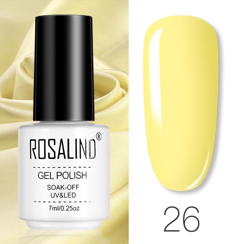 ROSALIND Gel Polish Set Manicure for Nails Semi Permanent Vernis top coat UV LED Gel Varnish Soak Off Nail Art Gel Nail Polish - VitaGlow Beauty Co.