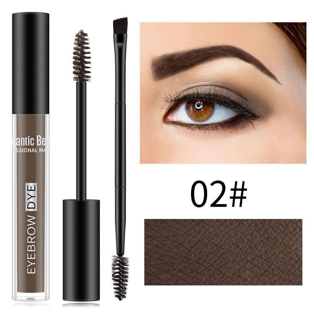 Romantic Beauty Two-Headed Brow Brush For Long-Lasting Styling Waterproof Perspiration-Proof Brow Dye - VitaGlow Beauty Co.