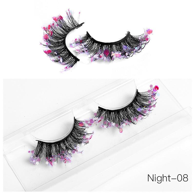 New Color Noctilucent Fried False Eyelashes Multi Layer Thick Cross Mink Like Eyelashes 8D FLUFFY - VitaGlow Beauty Co.