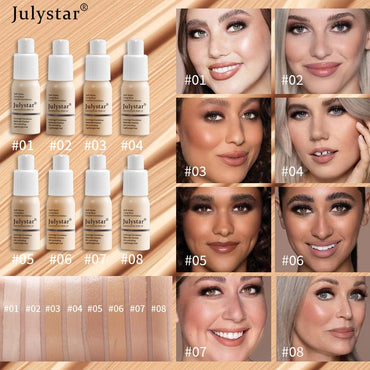 Julystar Radiant Liquid Foundation & Concealer - VitaGlow Beauty Co.