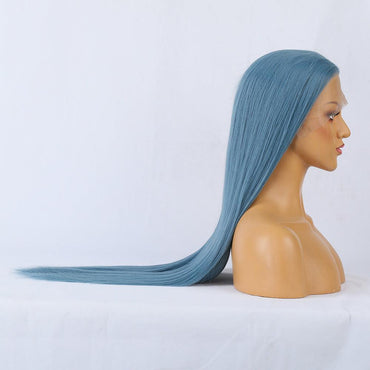 Long Straight Blue Wig - VitaGlow Beauty Co.