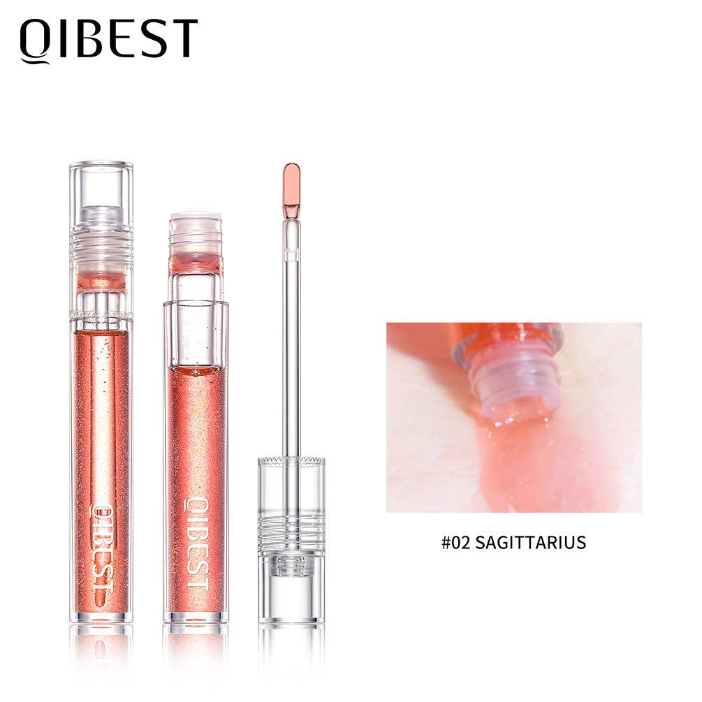 QIBEST Water Light Lip Gloss Mirror Glass Lip Glaze Moisturizing Moisturizing Water Light Lip Gloss Not Easy To Fade Transparent Lip Gloss - VitaGlow Beauty Co.