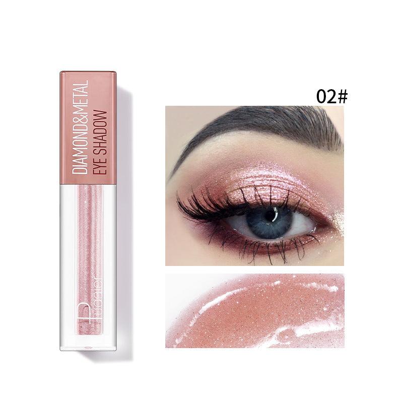 Pudaier Star Diamond Yaojin Liquid Eye Shadow Lying Silkworm Brightens Polarized Mermaid Ji Metal Eye Shadow Liquid - VitaGlow Beauty Co.