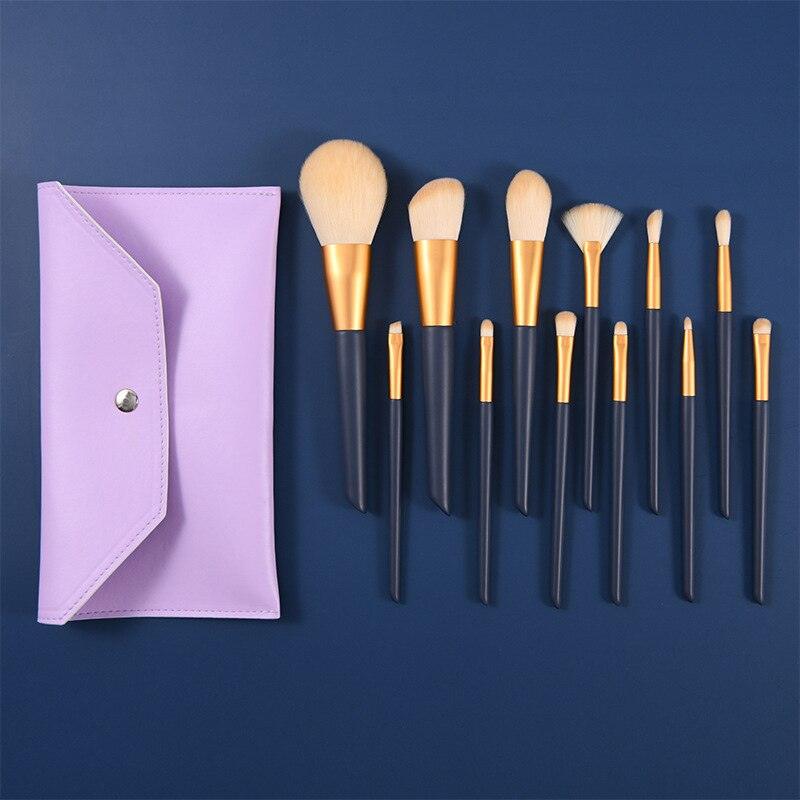 Luxury 12-Piece Natural Hair Makeup Brush Set - VitaGlow Beauty Co.