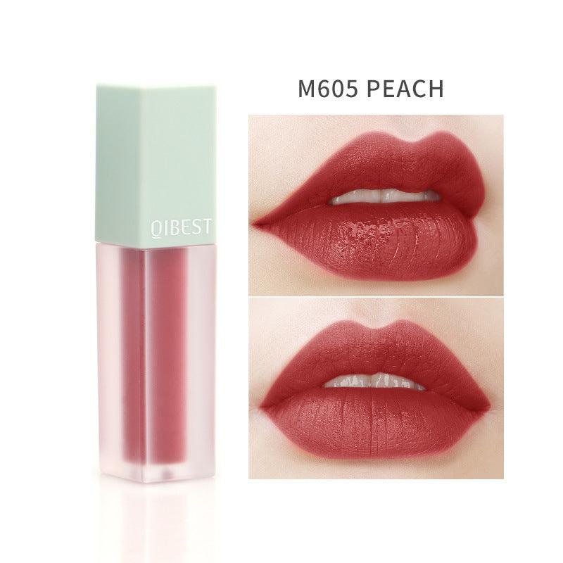 QIBEST Matte Velvet Matte Lip Gloss Lip Gloss Matte Creamy Lasting Liquid Lipstick - VitaGlow Beauty Co.