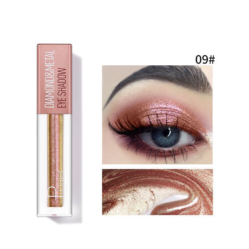 Pudaier Star Diamond Yaojin Liquid Eye Shadow Lying Silkworm Brightens Polarized Mermaid Ji Metal Eye Shadow Liquid - VitaGlow Beauty Co.