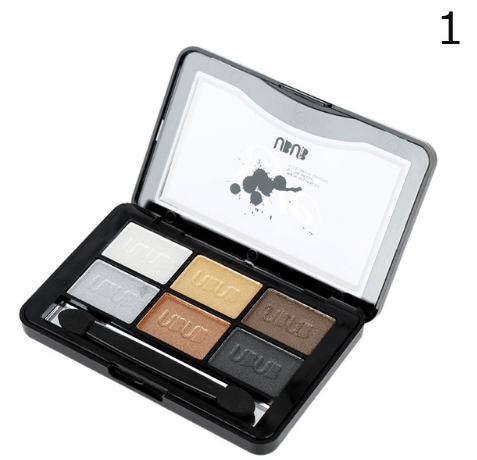 UBUB 6 Colors Roast Eye Shadow Powder Makeup Palette in Shimmer Metallic Glitter Cream Eyeshadow Palette - VitaGlow Beauty Co.