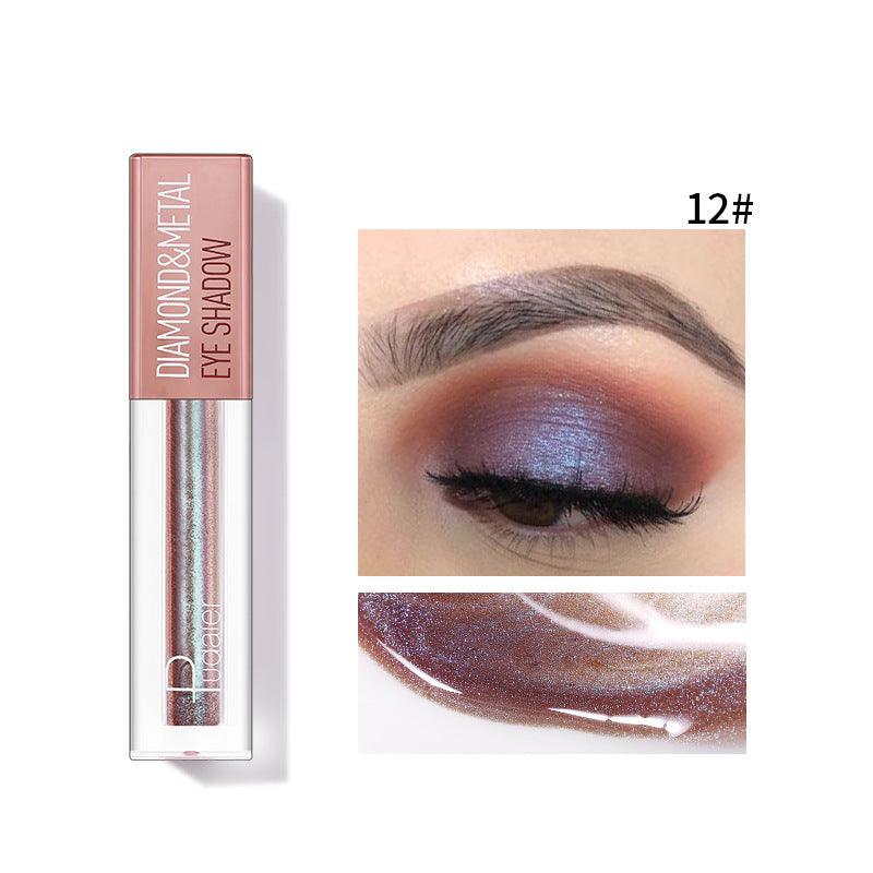 Pudaier Star Diamond Yaojin Liquid Eye Shadow Lying Silkworm Brightens Polarized Mermaid Ji Metal Eye Shadow Liquid - VitaGlow Beauty Co.