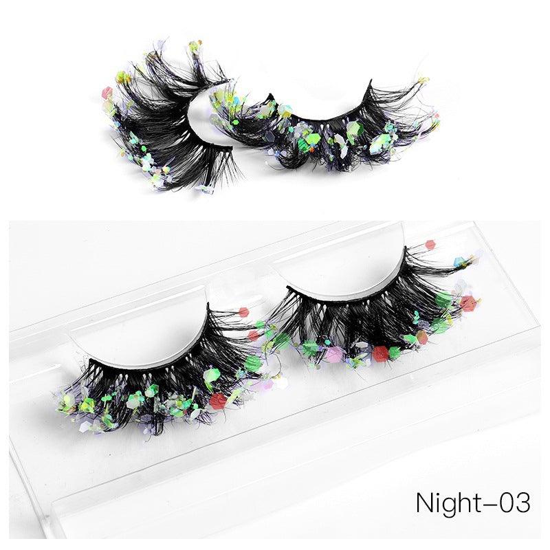 New Color Noctilucent Fried False Eyelashes Multi Layer Thick Cross Mink Like Eyelashes 8D FLUFFY - VitaGlow Beauty Co.