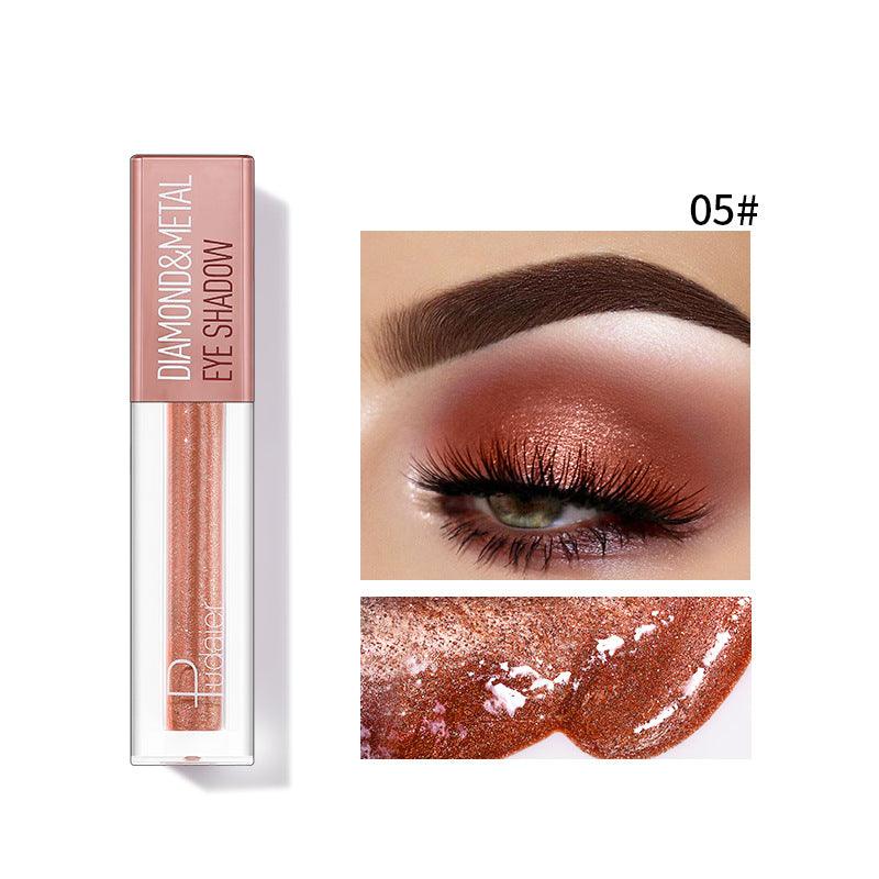 Pudaier Star Diamond Yaojin Liquid Eye Shadow Lying Silkworm Brightens Polarized Mermaid Ji Metal Eye Shadow Liquid - VitaGlow Beauty Co.