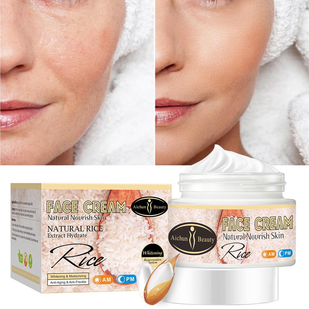 Rice Cream Skin Moisturizing Brightening Moisturizing 50g Cream Skin Care Products - VitaGlow Beauty Co.