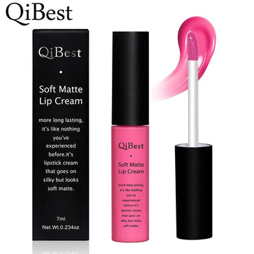 Qibest 34 Colors Matte Non-Stick Cup Does Not Fade Lip Gloss Matte Liquid Lipstick Makeup - VitaGlow Beauty Co.