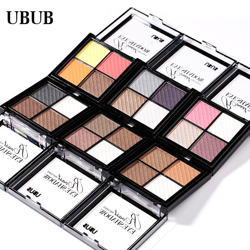 UBUB 4 Colors Eyeshadow Shimmer Natural Eyeshadow Matte Nude Metallic Earth Color Eye Shadow Beauty Makeup Palette - VitaGlow Beauty Co.