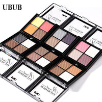 UBUB 4 Colors Eyeshadow Shimmer Natural Eyeshadow Matte Nude Metallic Earth Color Eye Shadow Beauty Makeup Palette - VitaGlow Beauty Co.