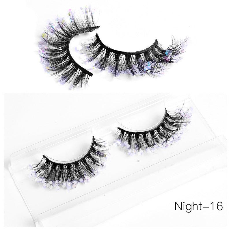 New Color Noctilucent Fried False Eyelashes Multi Layer Thick Cross Mink Like Eyelashes 8D FLUFFY - VitaGlow Beauty Co.