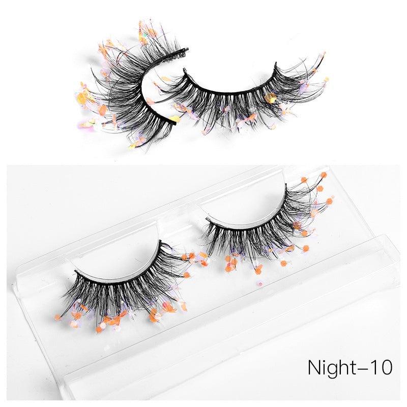 New Color Noctilucent Fried False Eyelashes Multi Layer Thick Cross Mink Like Eyelashes 8D FLUFFY - VitaGlow Beauty Co.