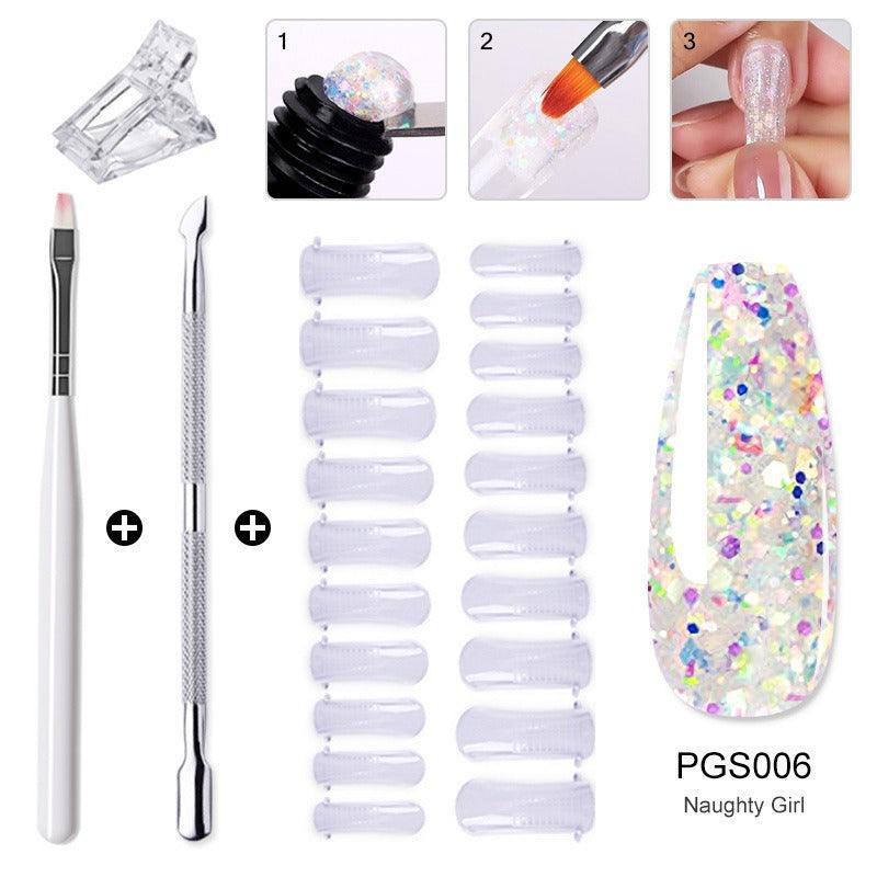 Nail Enhancement Crystal Extension Gel Tool Set Fast Extension Crystal Model Gel Uv Phototherapy Gel - VitaGlow Beauty Co.