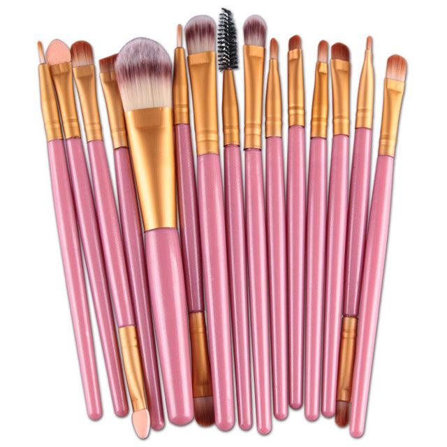 15Pcs Makeup Brushes Set - VitaGlow Beauty Co.