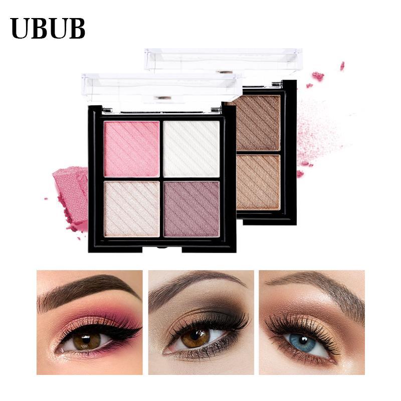 UBUB 4 Colors Eyeshadow Shimmer Natural Eyeshadow Matte Nude Metallic Earth Color Eye Shadow Beauty Makeup Palette - VitaGlow Beauty Co.