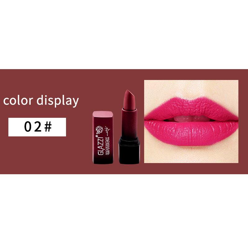 Small Square Tube Matte Matte Not Easy To Fall Off Lipstick Smooth Moisturizing Not Pull Dry Lasting Color Portable Lipstick Makeup - VitaGlow Beauty Co.