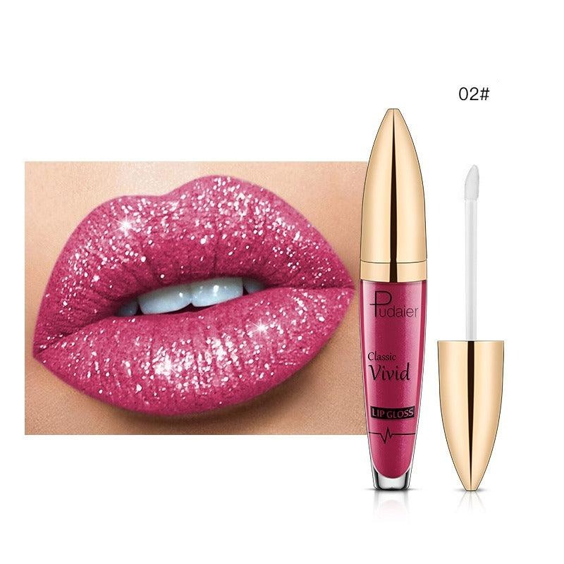 Pudaier matte pearl gloss lip gloss does not stick to cup lip glaze, develops color, liquid lipstick, and lip gloss - VitaGlow Beauty Co.