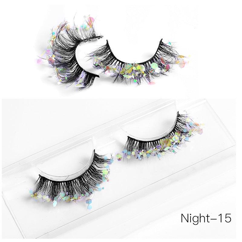 New Color Noctilucent Fried False Eyelashes Multi Layer Thick Cross Mink Like Eyelashes 8D FLUFFY - VitaGlow Beauty Co.