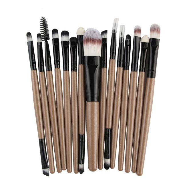 15Pcs Makeup Brushes Set - VitaGlow Beauty Co.