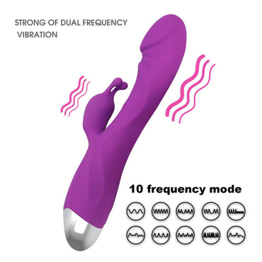 Grey Fun Romeo Charging Double G-Spot Vibrator - VitaGlow Beauty Co.