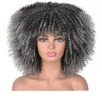 Glamorous Small Curly Hair Explosion Head Wig Set - VitaGlow Beauty Co.