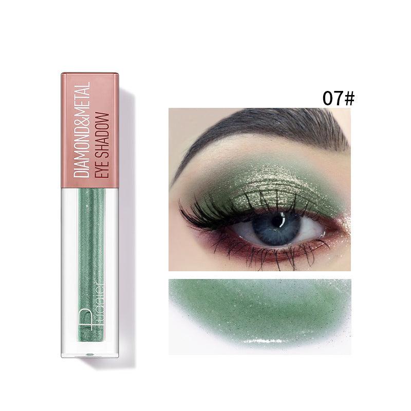 Pudaier Star Diamond Yaojin Liquid Eye Shadow Lying Silkworm Brightens Polarized Mermaid Ji Metal Eye Shadow Liquid - VitaGlow Beauty Co.