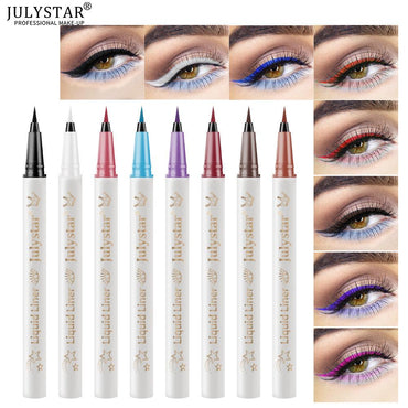 Soft Tip Color Eyeliner Waterproof Durable Liquid Eyeliner White Eyeliner Pencil Very Fine Liquid Eyeliner Pen - VitaGlow Beauty Co.