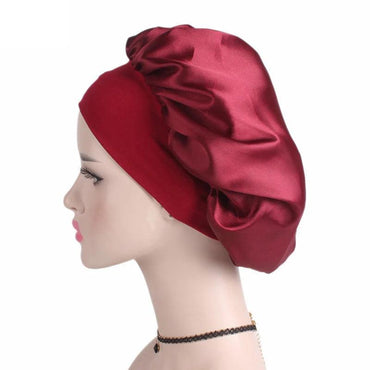 Luxury Satin Bonnet Hair Styling Cap - VitaGlow Beauty Co.