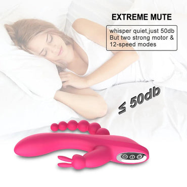 12-Speed Waterproof Rabbit Vibrator - VitaGlow Beauty Co.