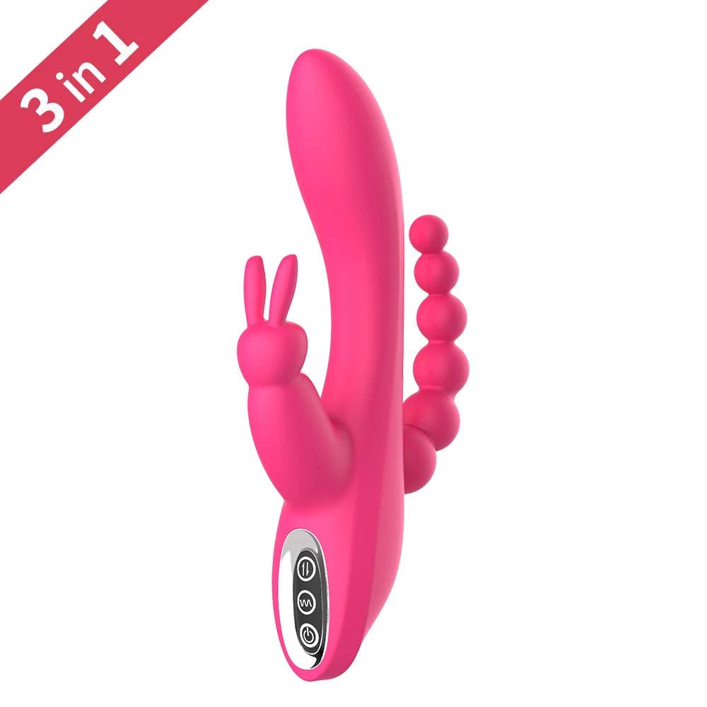 12-Speed Waterproof Rabbit Vibrator - VitaGlow Beauty Co.