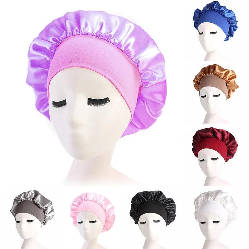 Luxury Satin Bonnet Hair Styling Cap - VitaGlow Beauty Co.